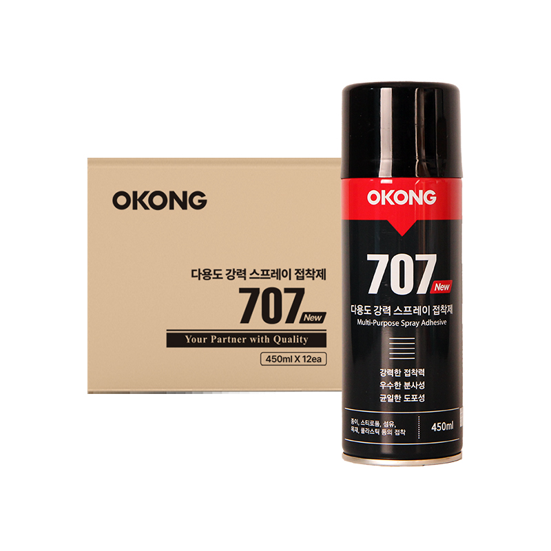 오공 707 스프레이타입 접착제(450ML) 천안 대한테크