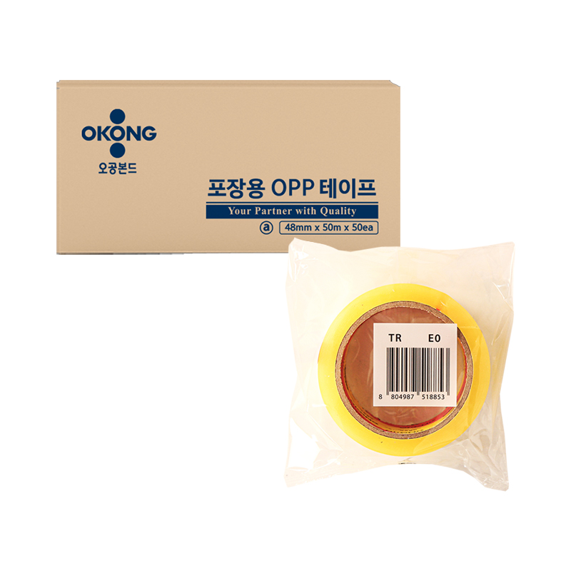 오공 포장용 OPP테이프(아크릴점착, 경포장, 중국산) 상세